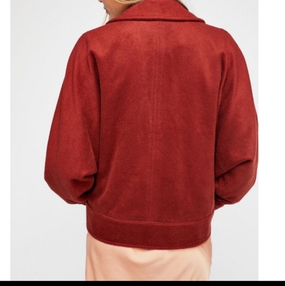 Free People Terra Cotta Dolman Coat - Picture 5 of 16